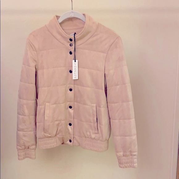 ASTARS The Baroness Quilted Vegan Suede Jacket - Picture 2 of 10